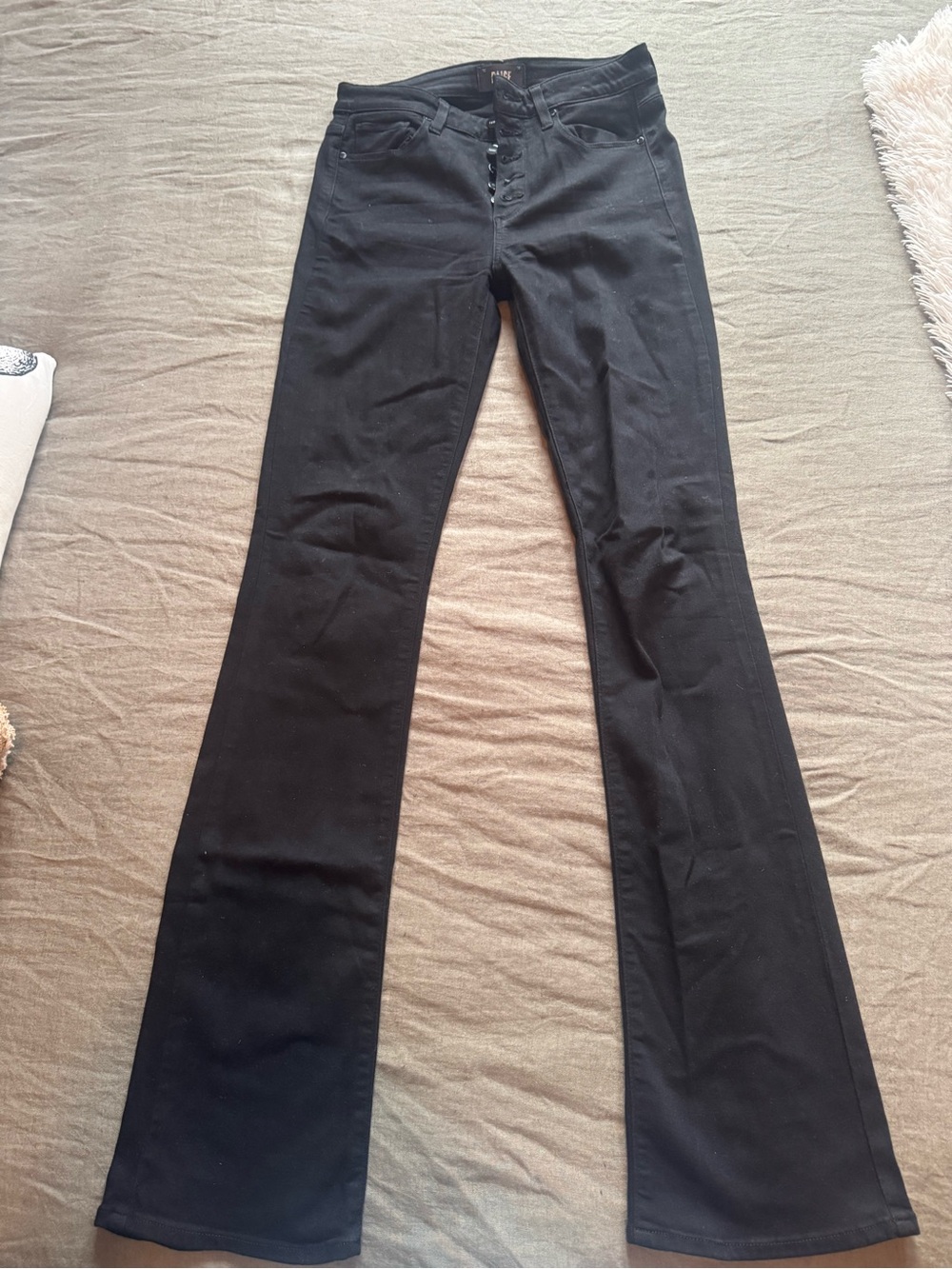 PAIGE Black Bootcut Jeans